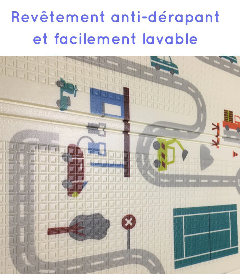 Tapis de jeu pliable : Circuit voitures