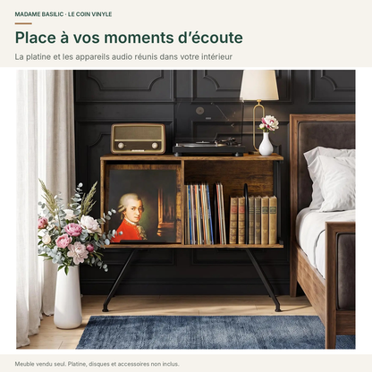 Un coin d’écoute pour votre platine, vos disques et vos appareils audio