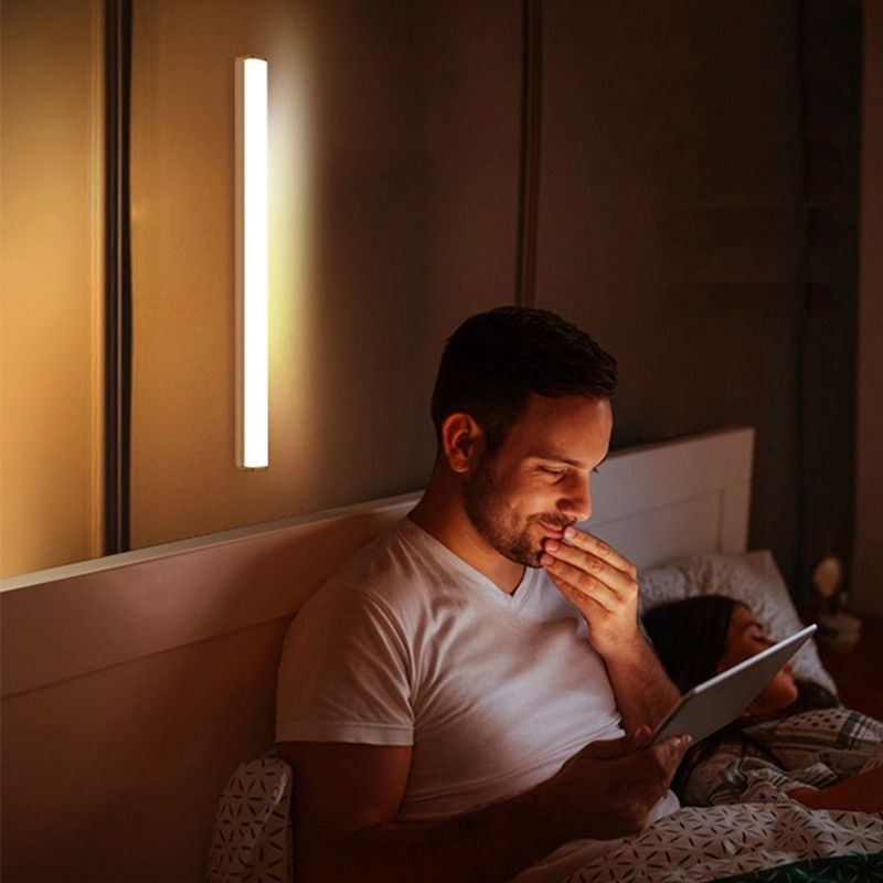 Lampe réglette à LED sans fil avec détecteur de mouvement