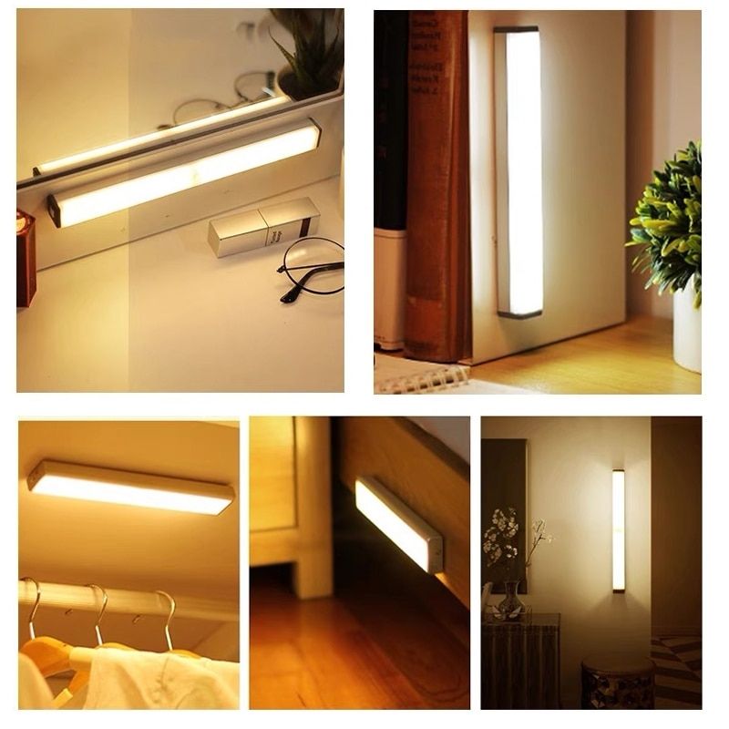 Lampe réglette à LED sans fil avec détecteur de mouvement