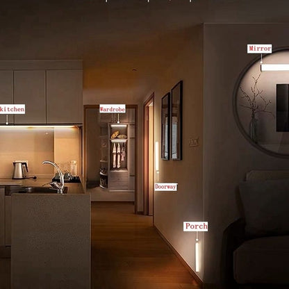 Lampe réglette à LED sans fil avec détecteur de mouvement