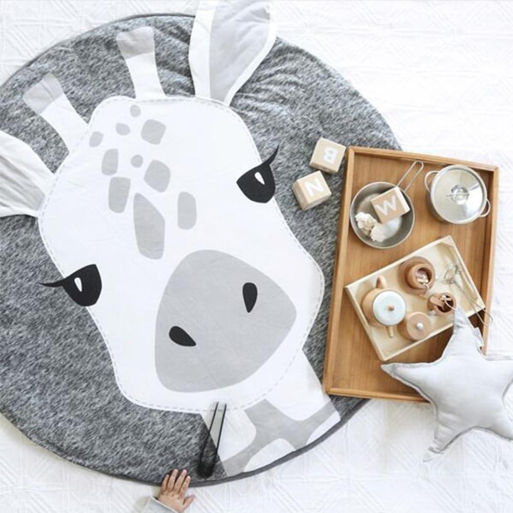 Tapis animaux en coton pour chambre bébé et enfant