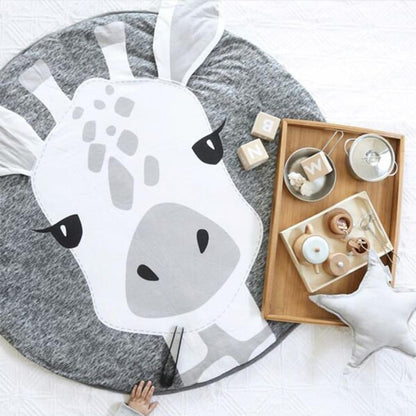 Tapis animaux en coton pour chambre bébé et enfant