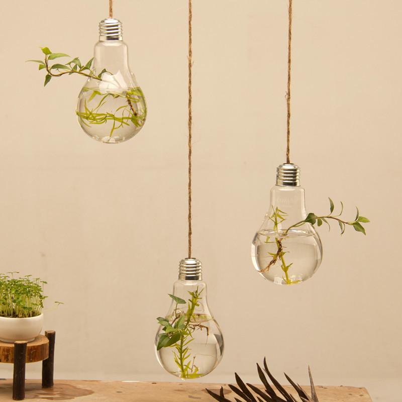 Lot de 3 vases décoratifs "Ampoule"