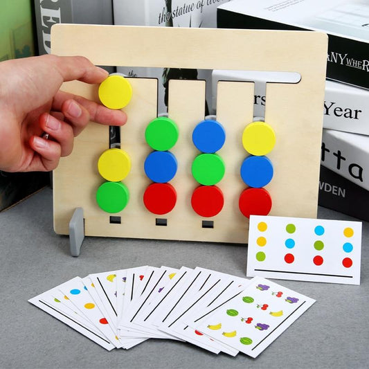 Jeu d'association des couleurs et formes | Montessori