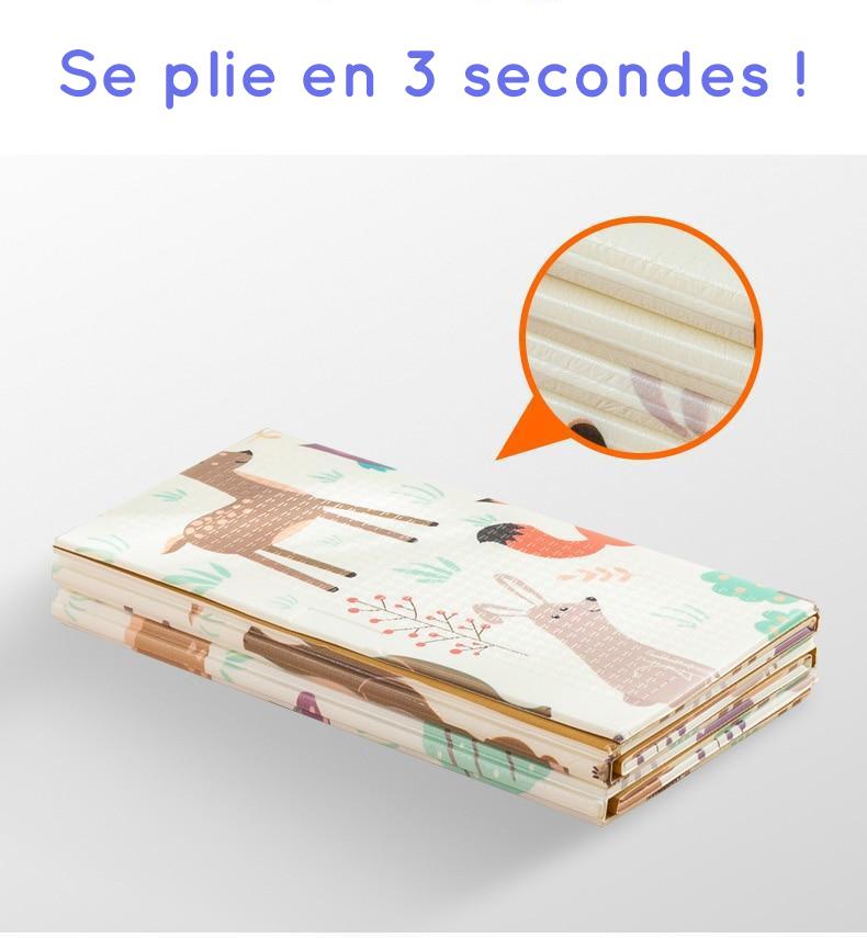 Tapis de jeu pliable pour enfants